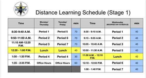 bell schedule 